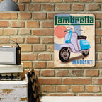 PLACA LAMBRETTA MOTO