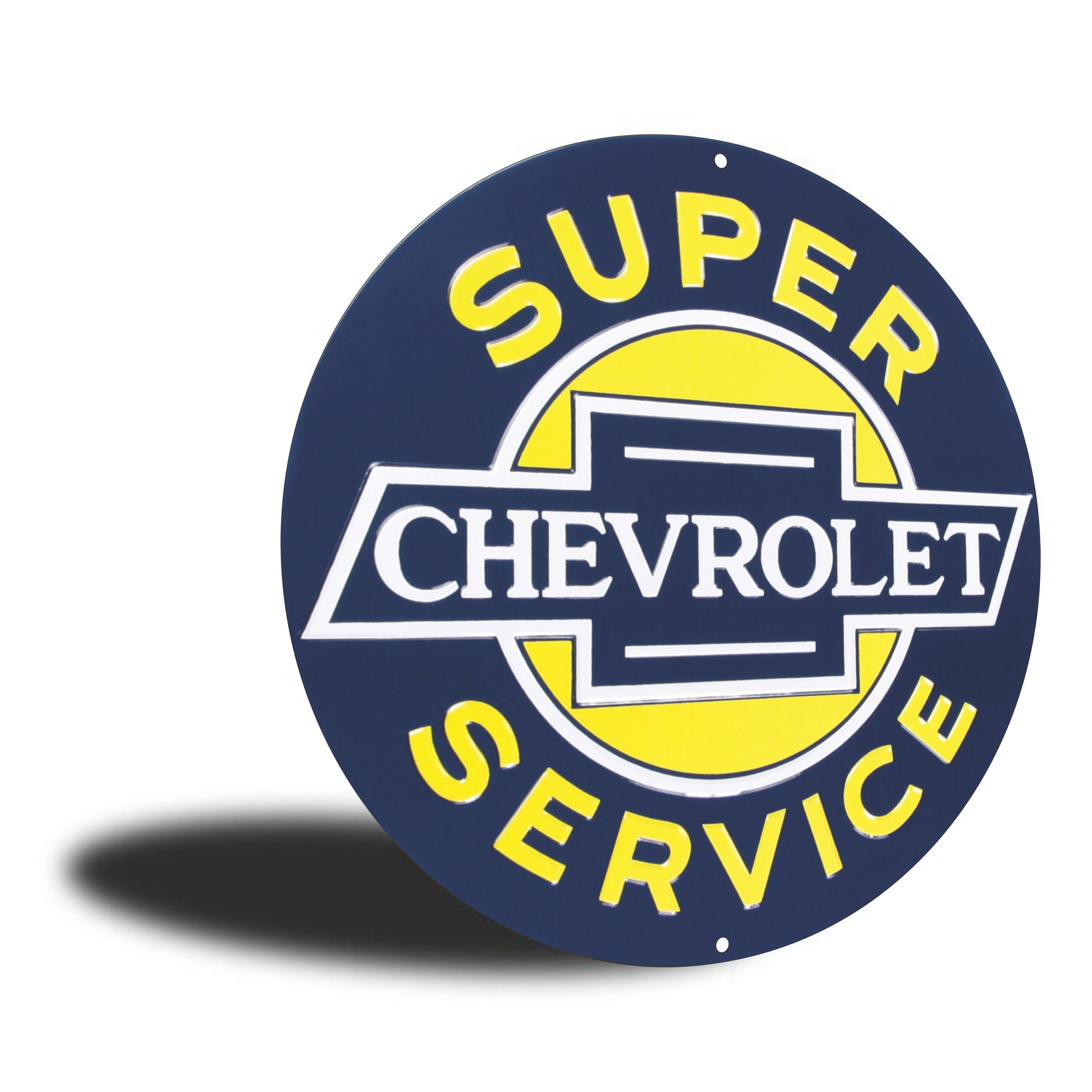 PLACA CIRCULAR SUPER CHEVROLET SERVICE