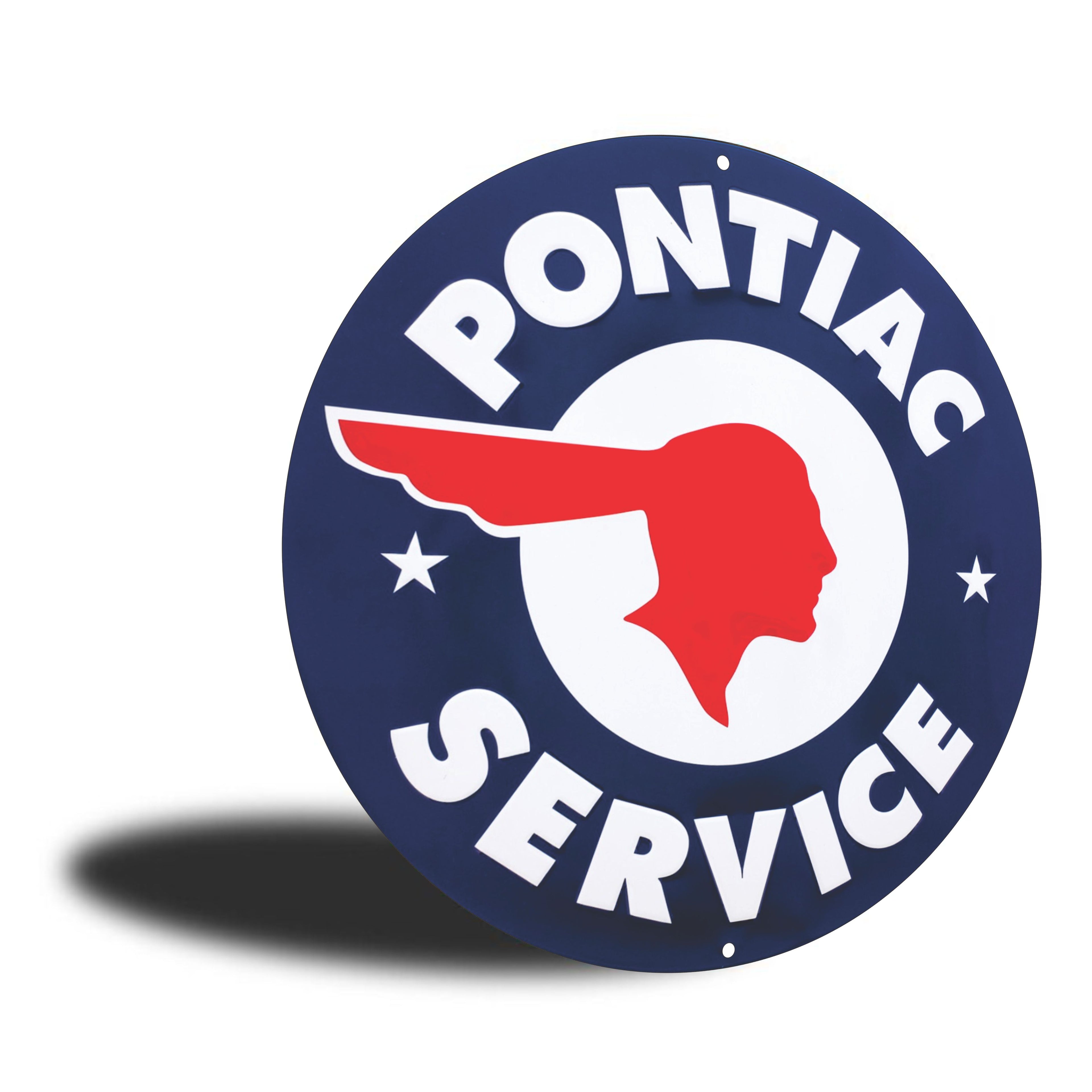PLACA CIRCULAR PONTIAC SERVICE