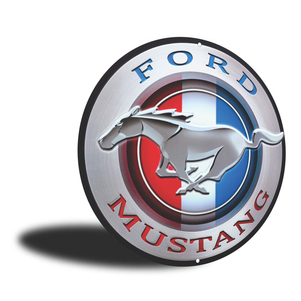 PLACA CIRCULAR FORD MUSTANG
