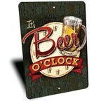 PLACA BEER O CLOCK