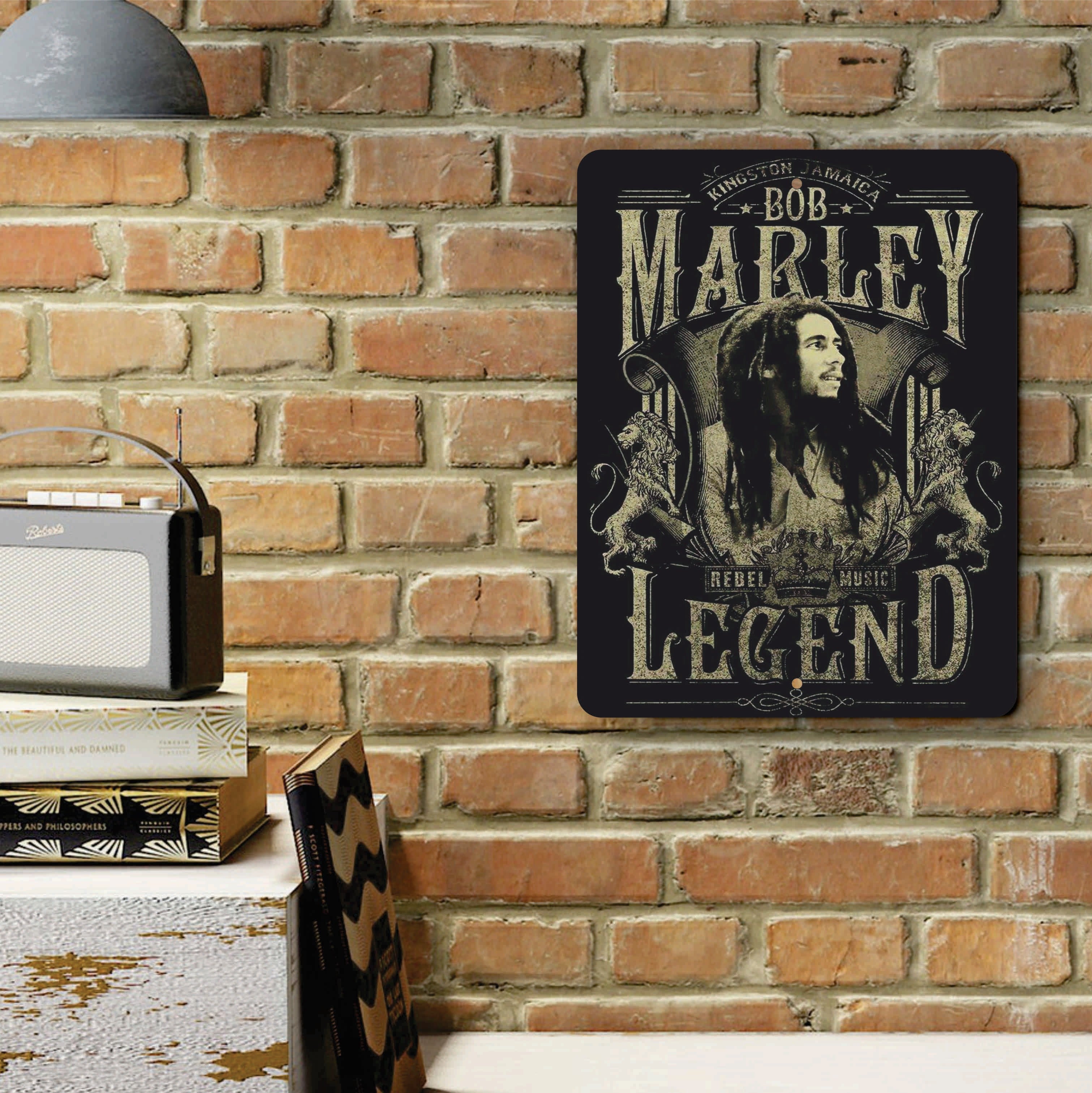 PLACA BOB MARLEY LEGEND