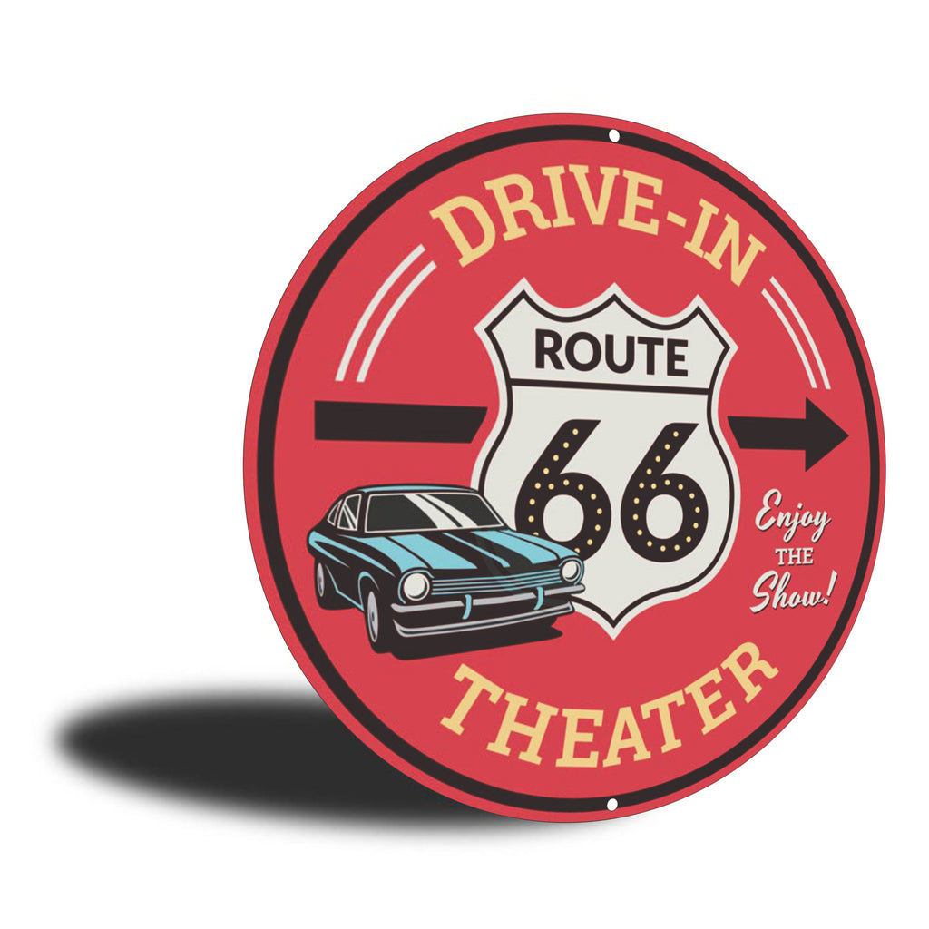 PLACA CIRCULAR DRIVE IN THEATER 66