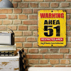 PLACA WARNING AREA 51