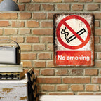 PLACA NO SMOKING SIGN