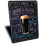PLACA STOUT BEER BREWNIVERSITY