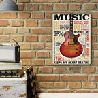 PLACA MUSIC GUITAR