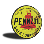 PLACA CIRCULAR PENNZOIL