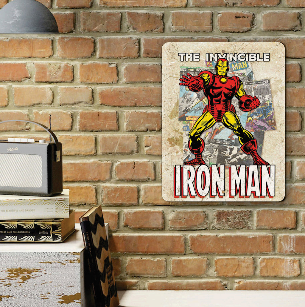 PLACA IRON MAN CLASSIC COMICS