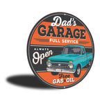 PLACA CIRCULAR DAD S GARAGE