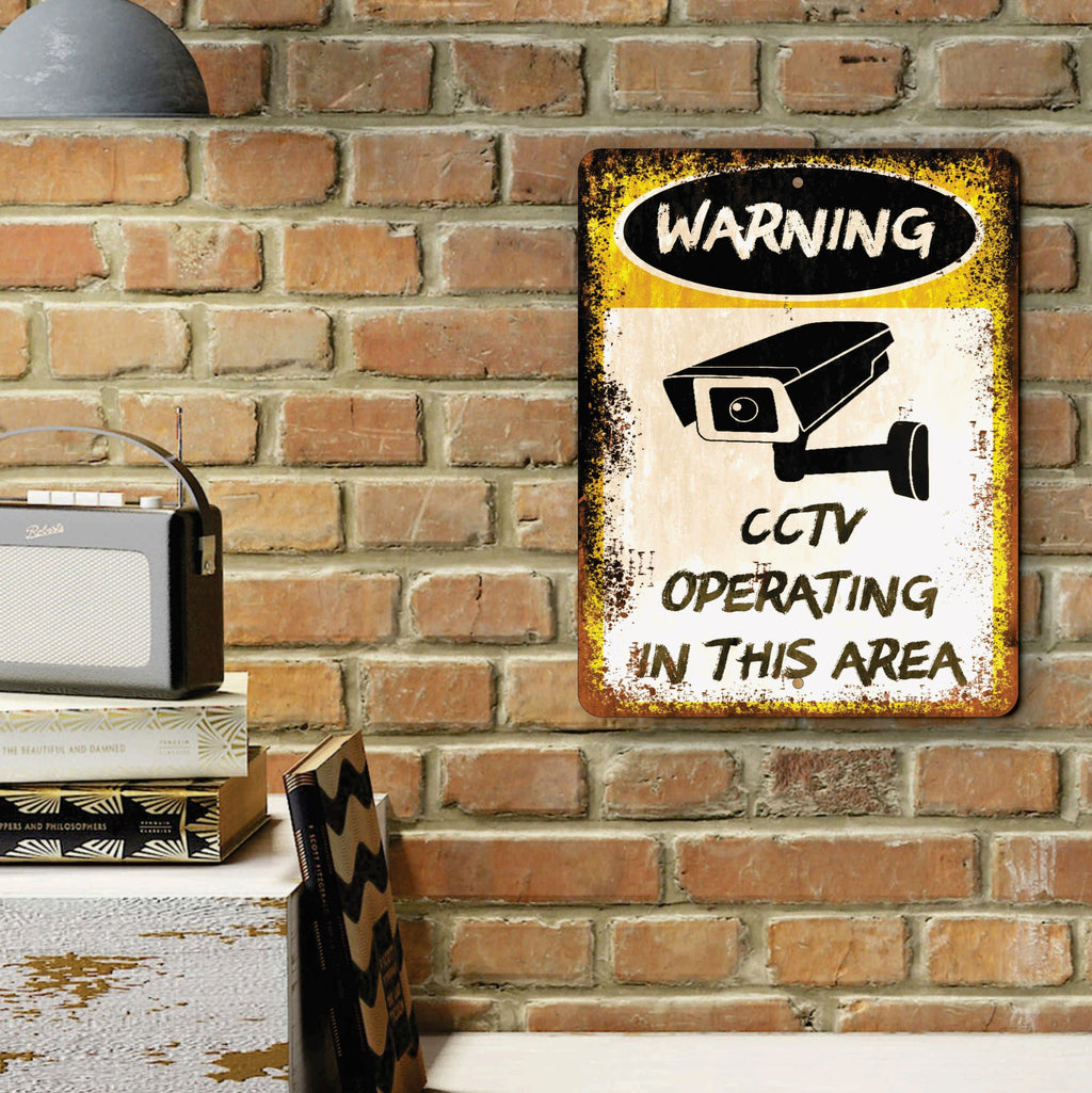 PLACA WARNING CCTV SIGN