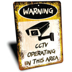 PLACA WARNING CCTV SIGN
