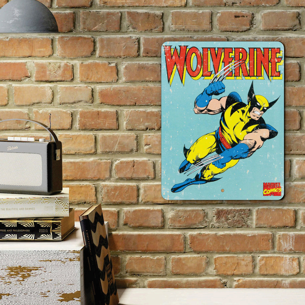 PLACA WOLVERINE MARVEL COMICS