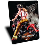 PLACA HARLEY SMOKIN HOT