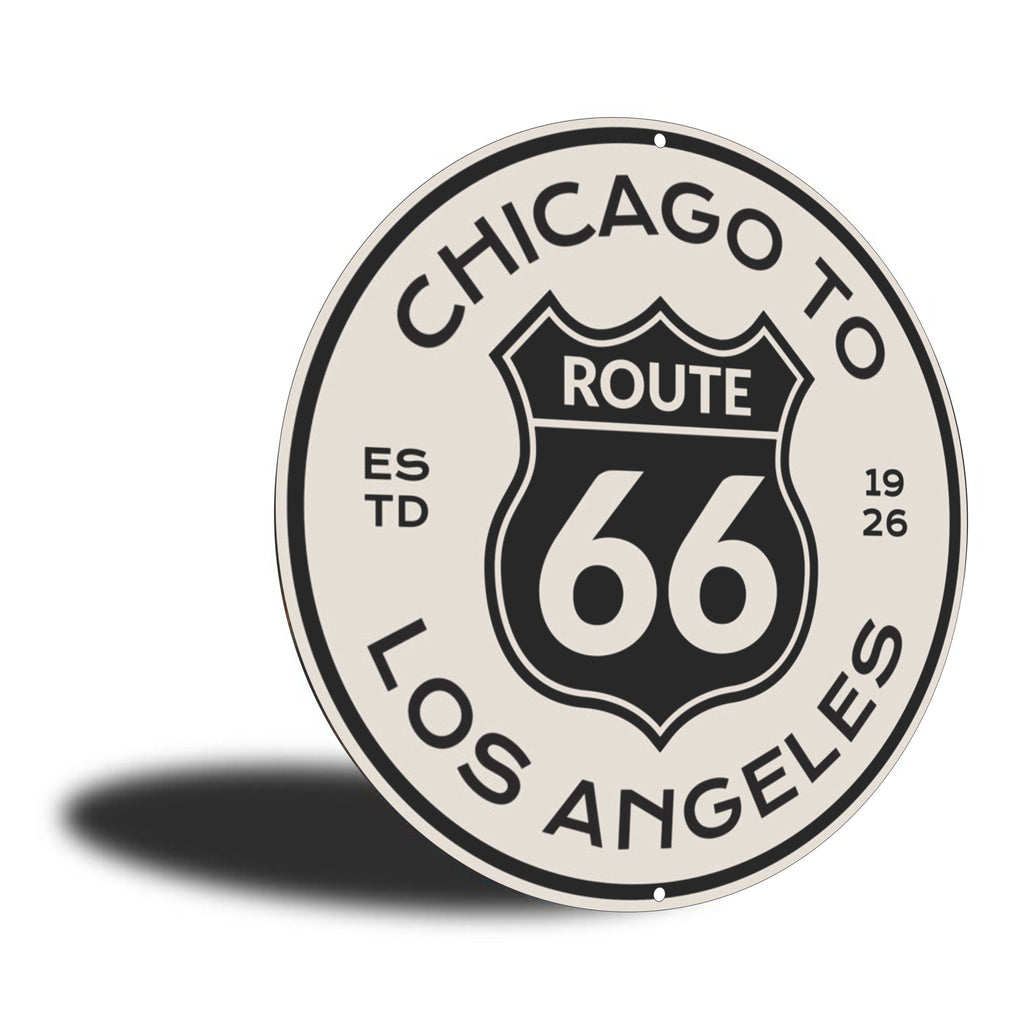 PLACA CIRCULAR CHICAGO TO ROUTE 66
