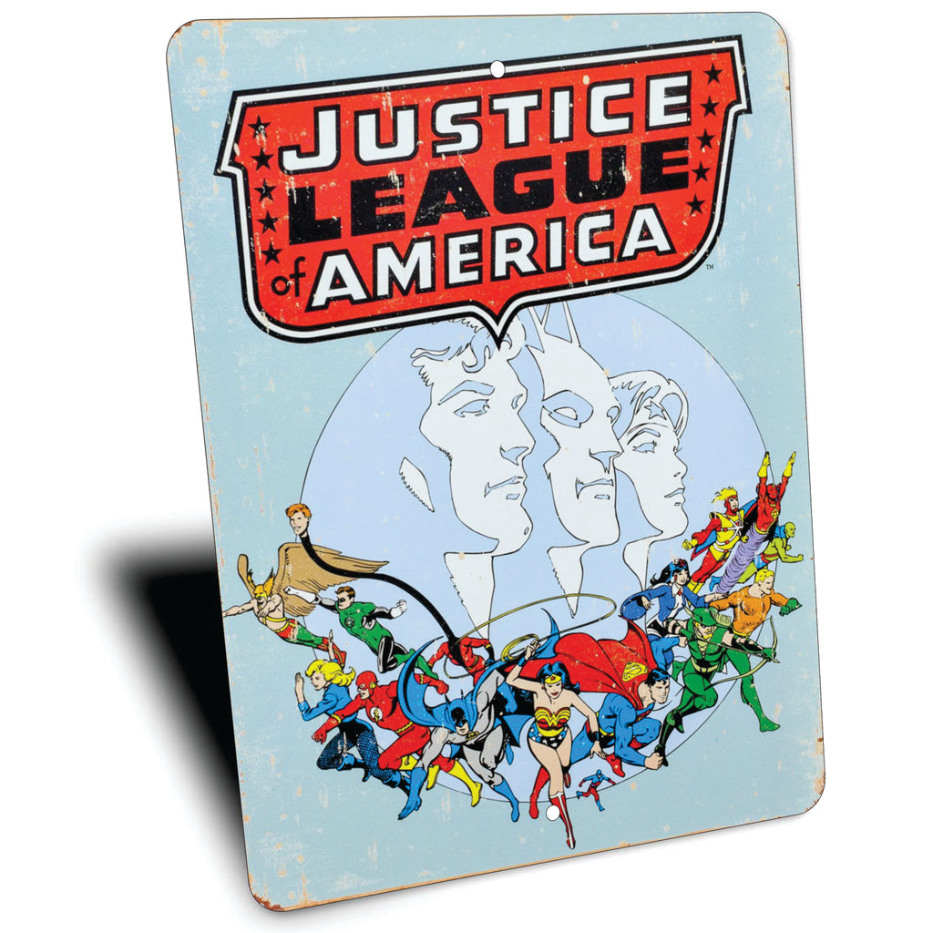 PLACA JUSTICE LEAGUE DC COMICS