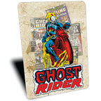 PLACA GHOST RIDER MARVEL COMICS