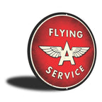 PLACA CIRCULAR FLYING A SERVICE