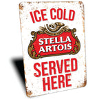 PLACA STELLA ARTOIS ICE COLD
