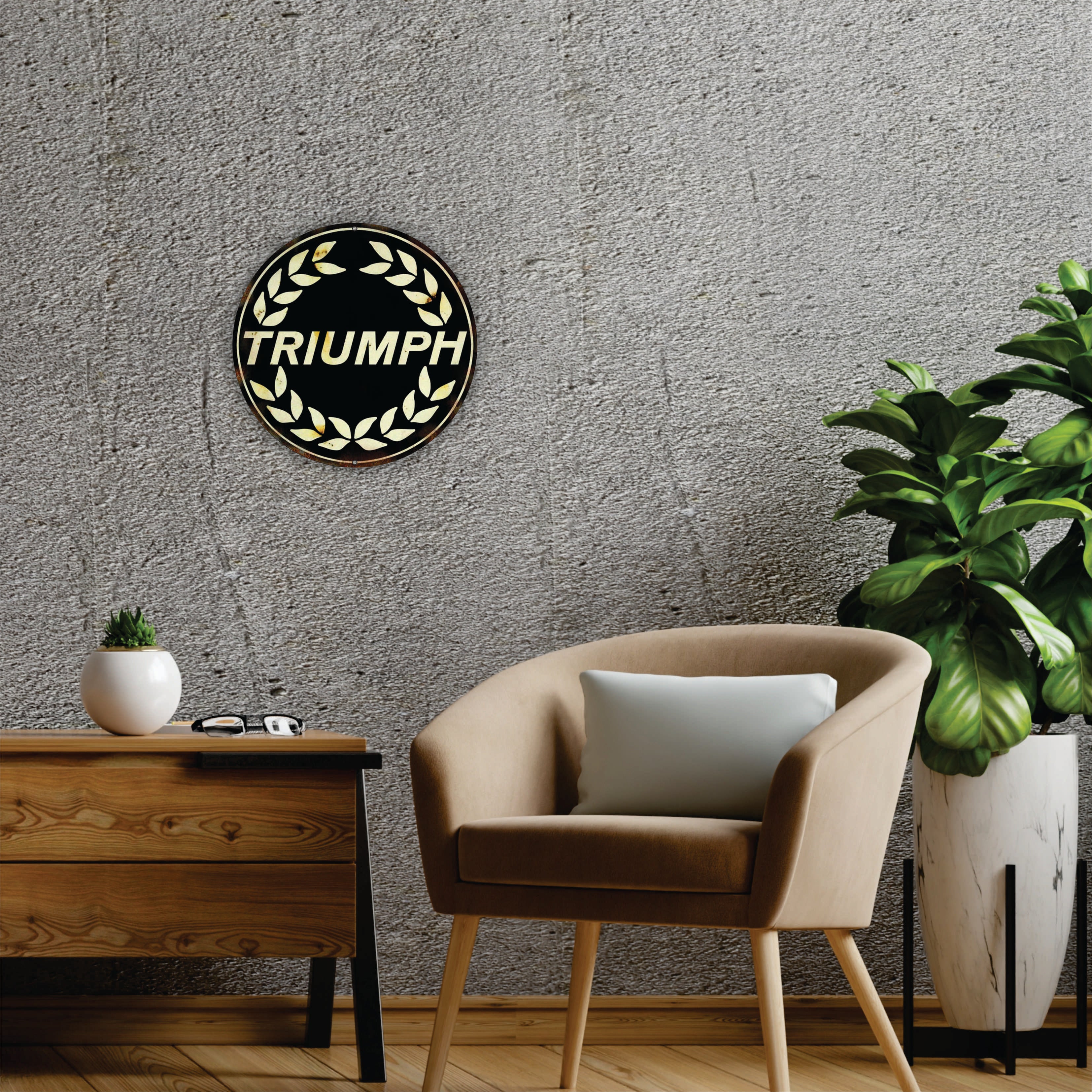 PLACA CIRCULAR TRIUMPH