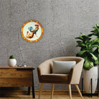 PLACA CIRCULAR HE RULES THE ROOST