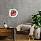 PLACA CIRCULAR COCA-COLA BOTTLES