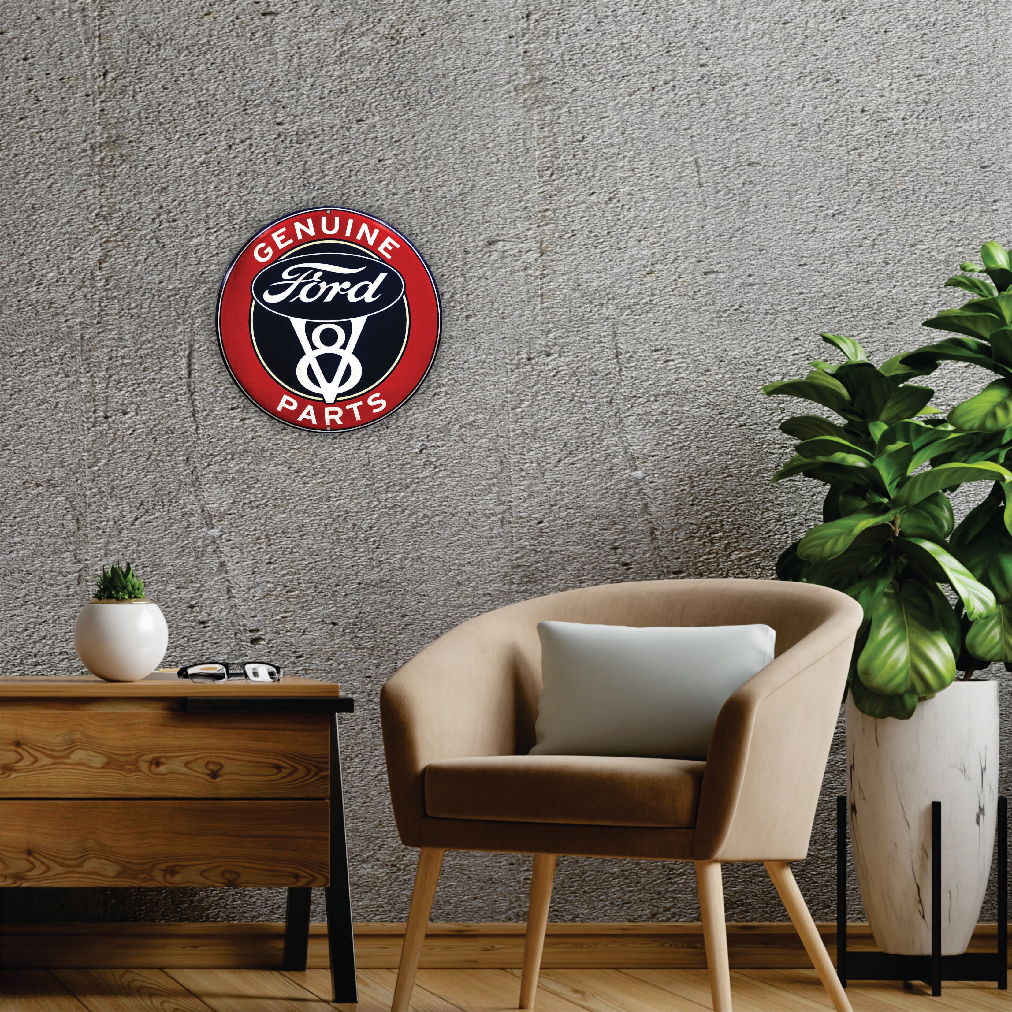 PLACA CIRCULAR GENUINE PARTS