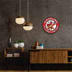 PLACA CIRCULAR GASOLINE FILLING STATION