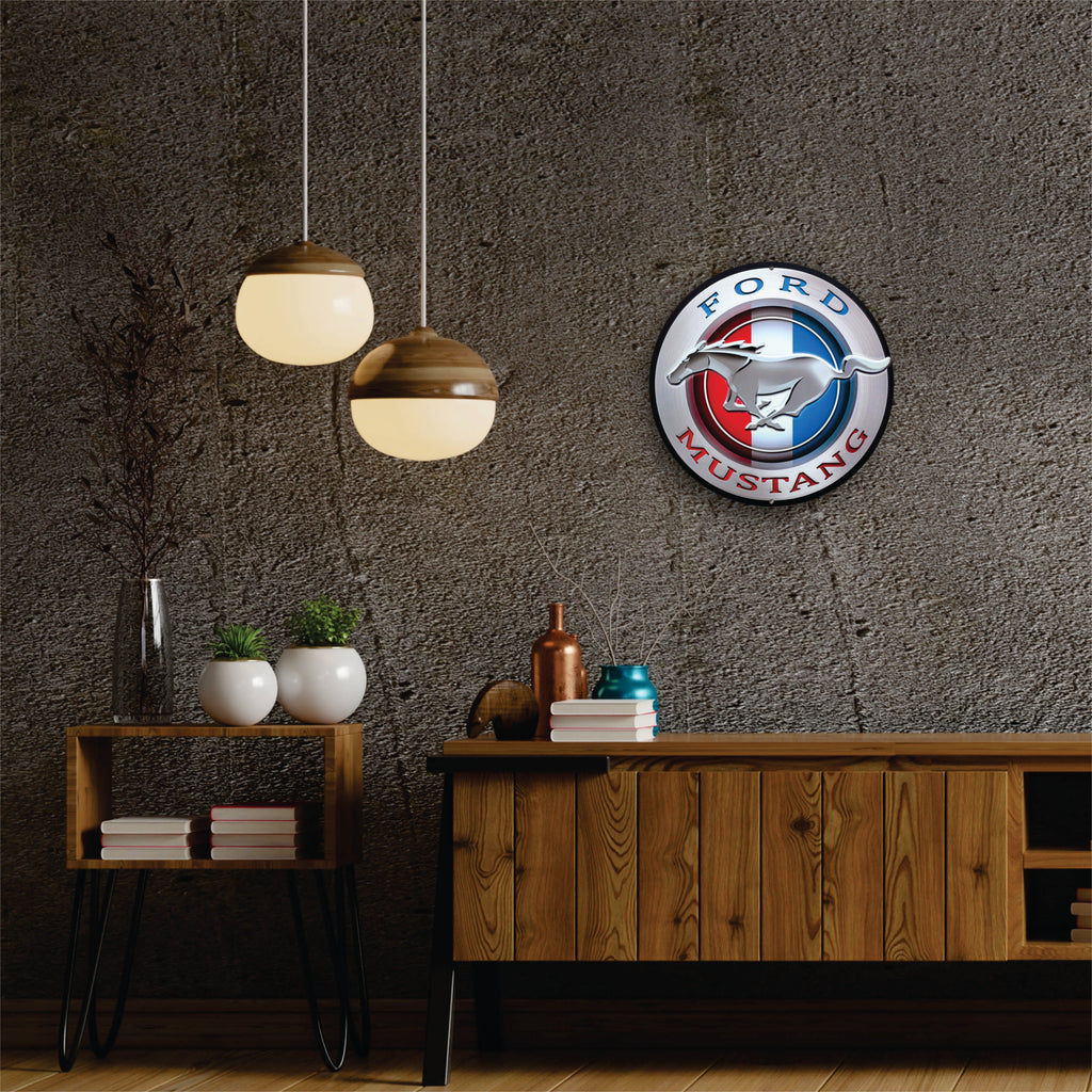 PLACA CIRCULAR FORD MUSTANG