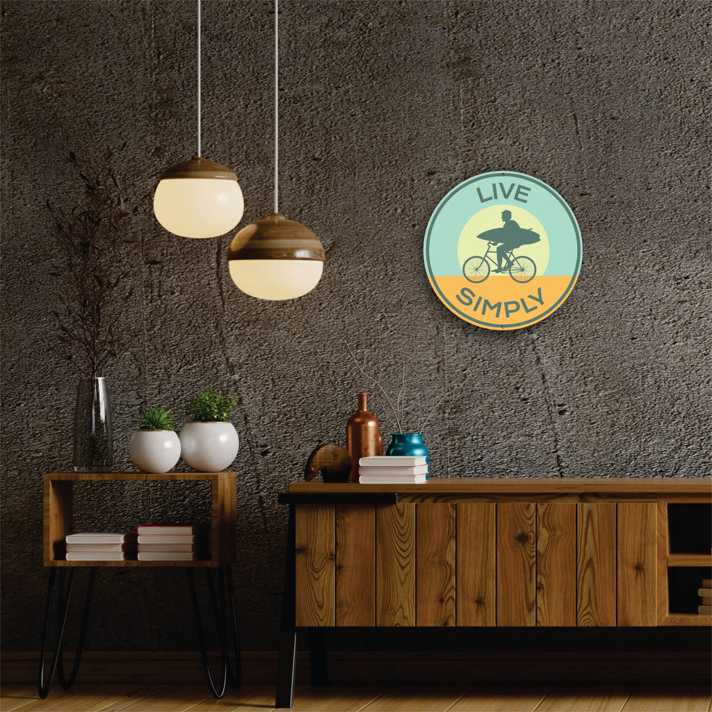 PLACA CIRCULAR LIVE SIMPLY