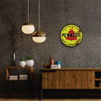 PLACA CIRCULAR PENNZOIL