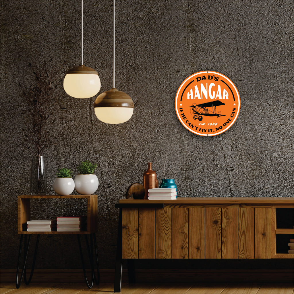 PLACA CIRCULAR HANGAR