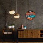 PLACA CIRCULAR DAD S GARAGE