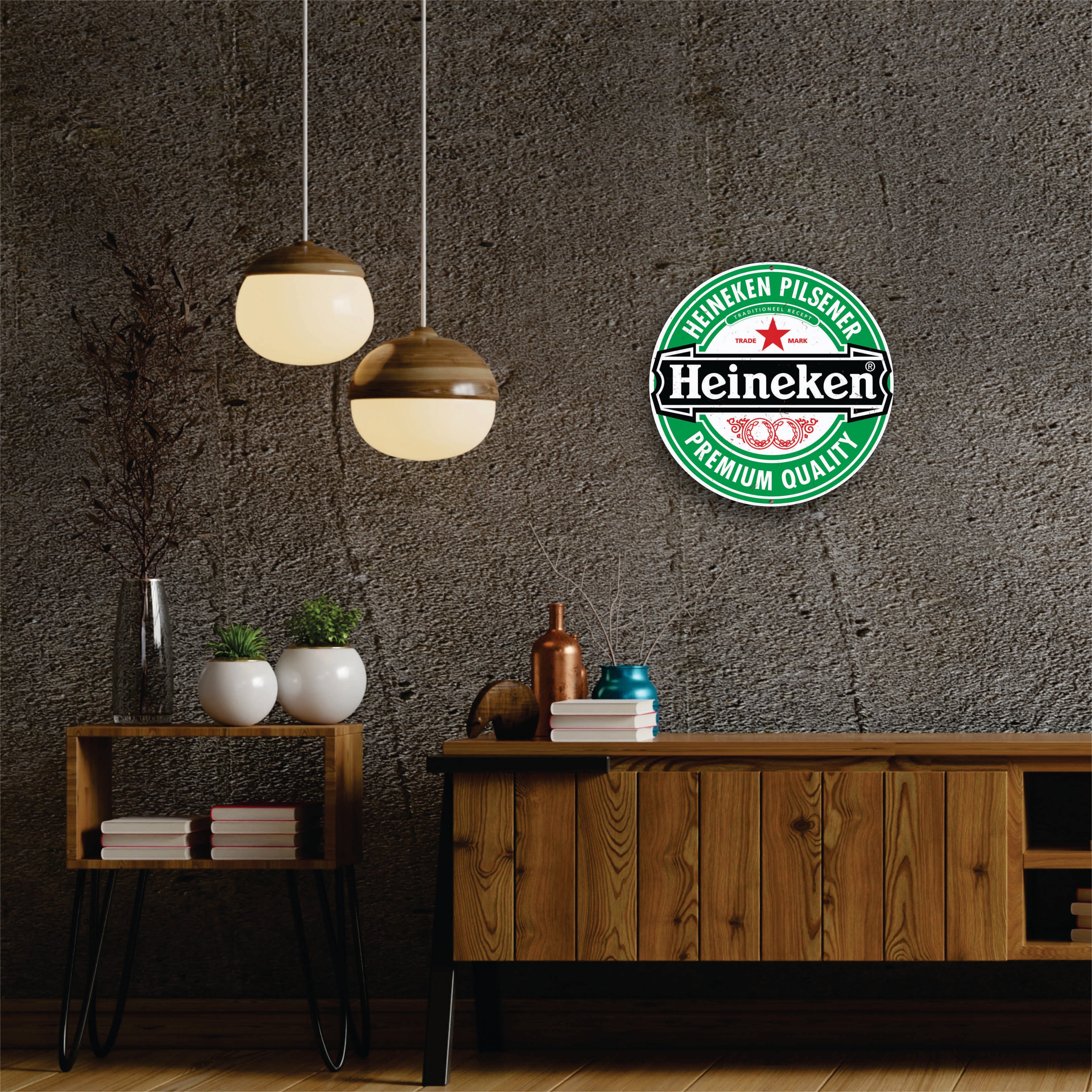 PLACA CIRCULAR HEINEKEN