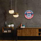 PLACA CIRCULAR JEEP 4X4