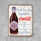 PLACA COCA-COLA BOTELLA
