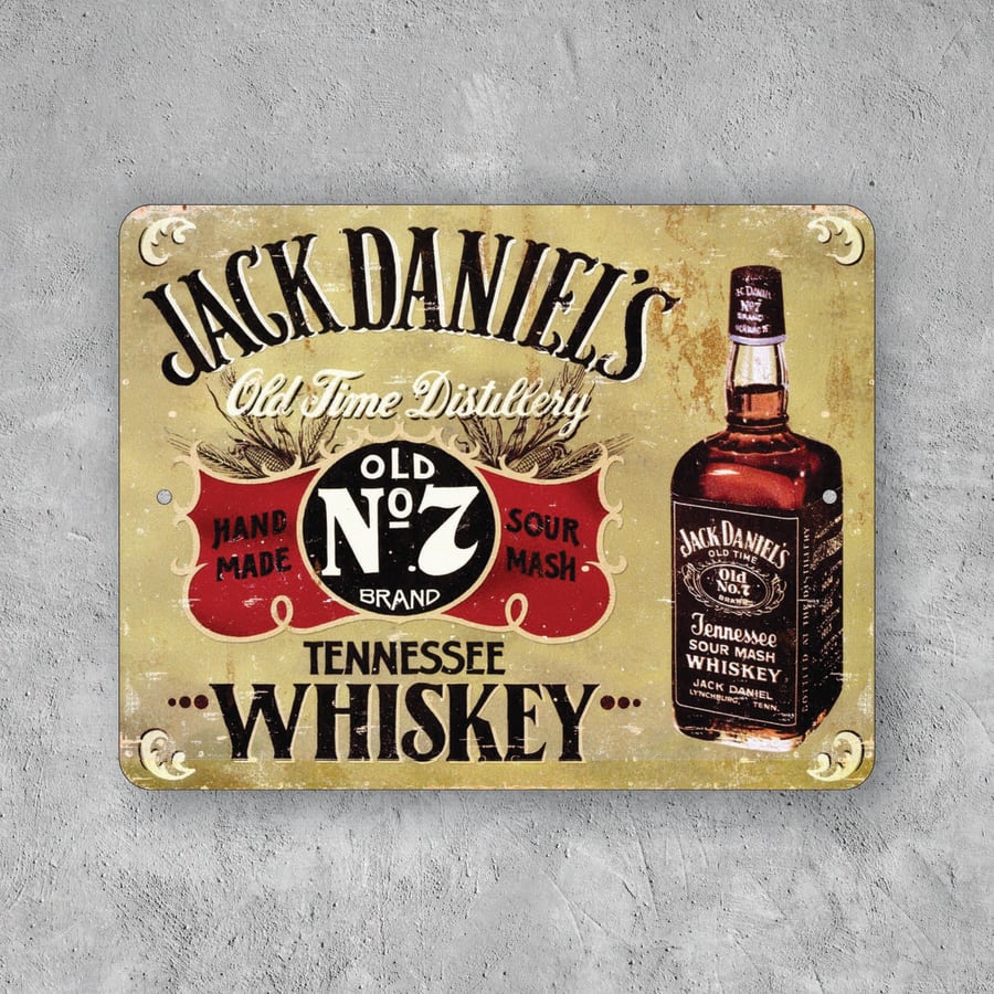 PLACA JACK DANIEL S WHISKEY