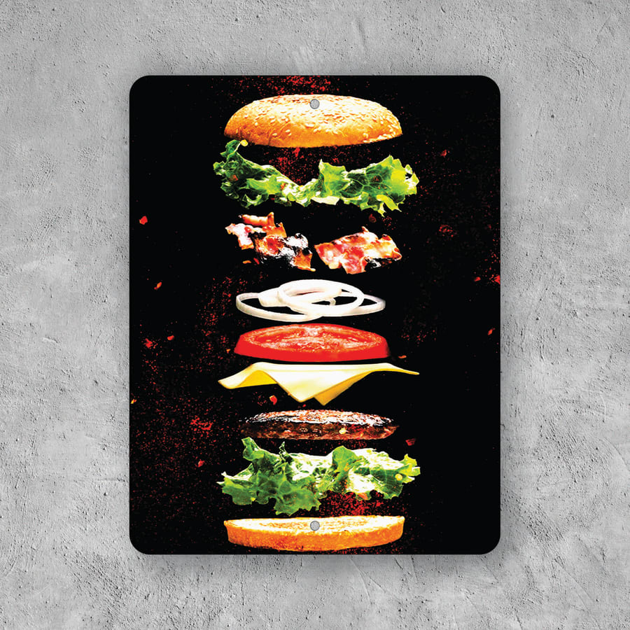 PLACA HAMBURGUESA INGREDIENTES