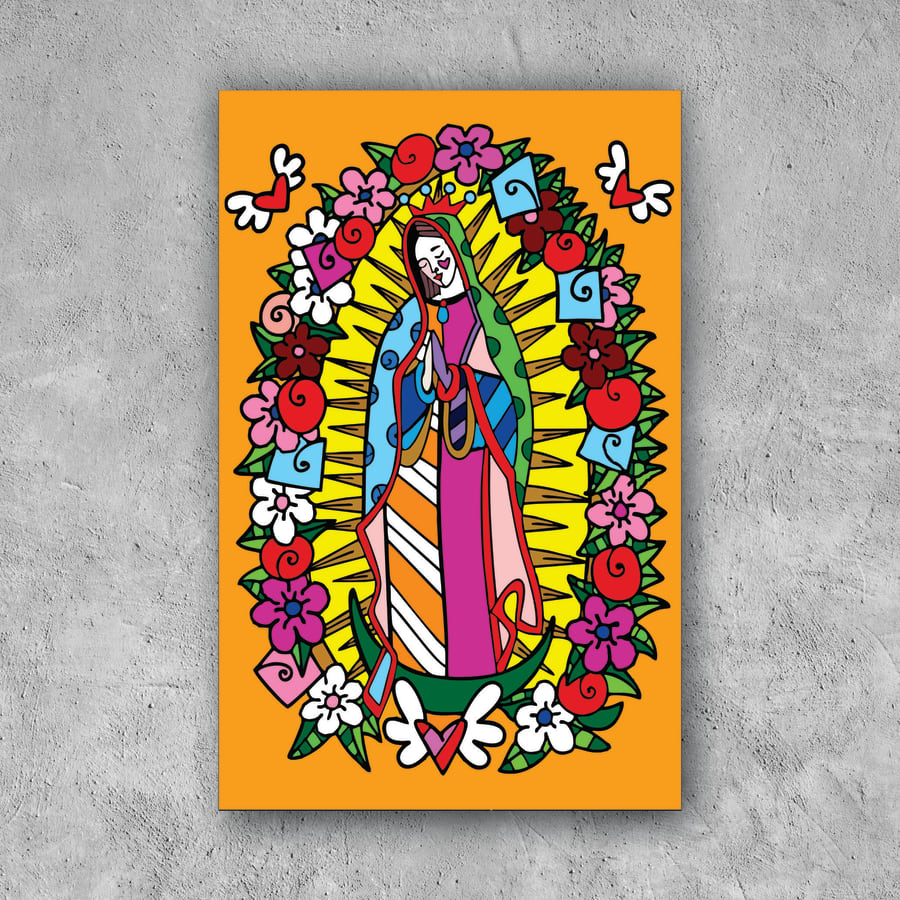 POSTER VIRGEN MARIA ART POP