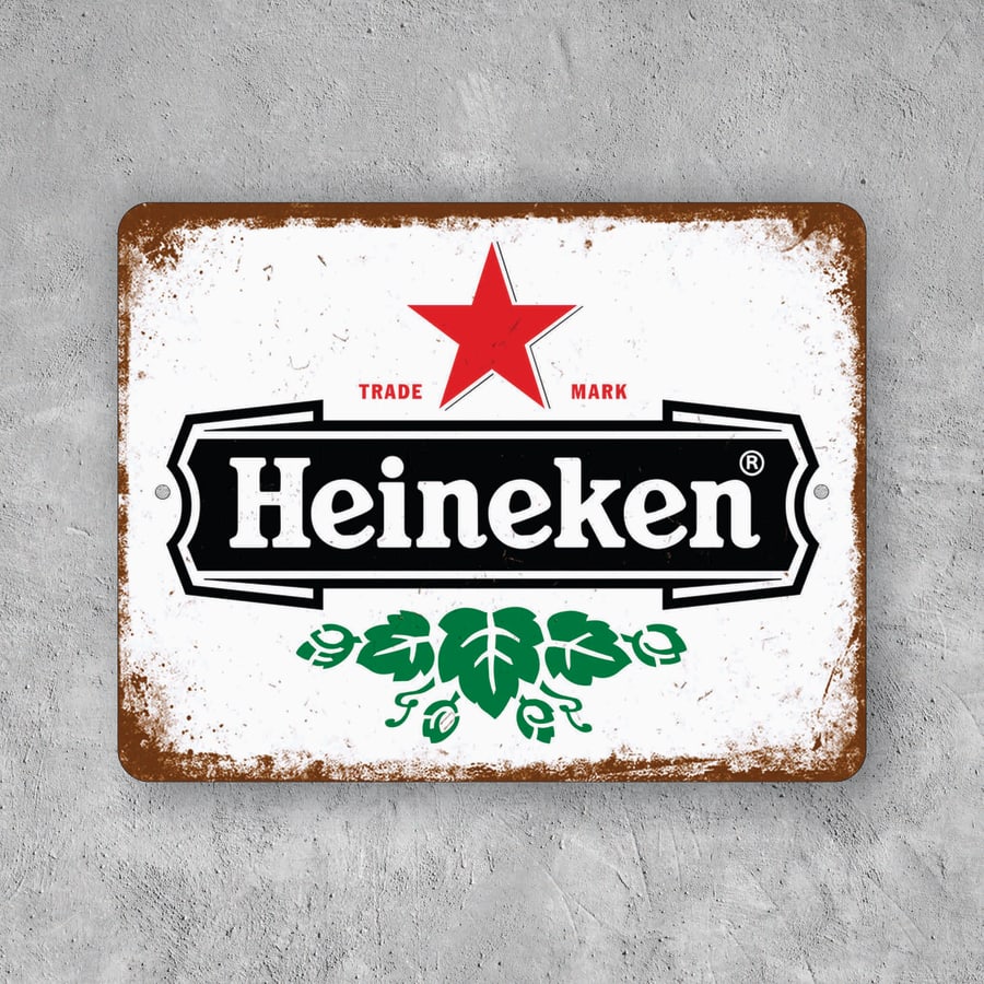 PLACA CERVEZA HEINEKEN