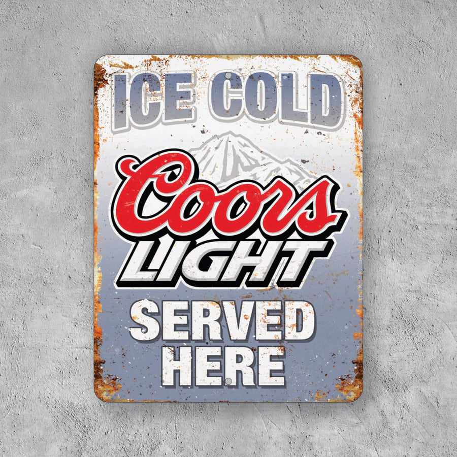 PLACA COORS LIGHT