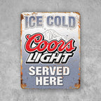 PLACA COORS LIGHT