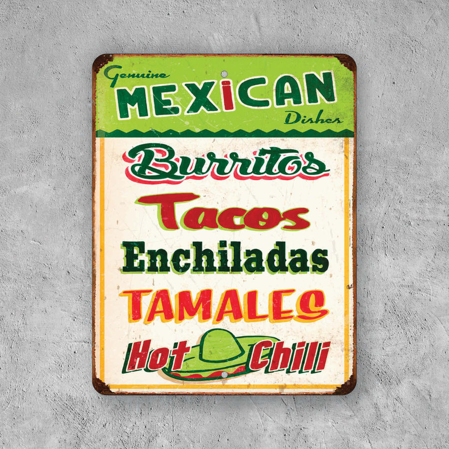 PLACA MEXICAN DISHES