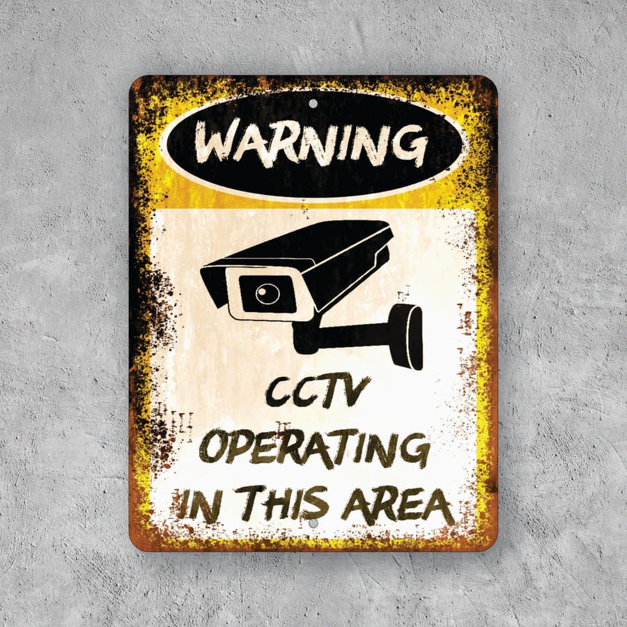 PLACA WARNING CCTV SIGN