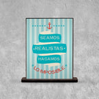 DECO POSTER SEAMOS REALISTAS