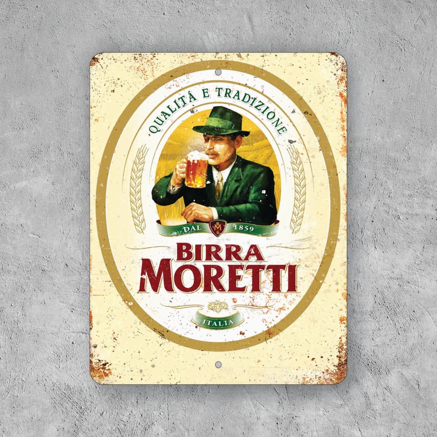 PLACA CERVEZA BIRRA MORETTI