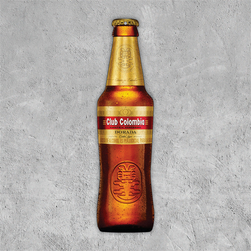 BOTELLITA CLUB COLOMBIA DORADA