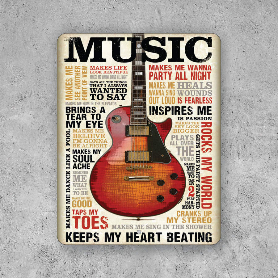 PLACA MUSIC GUITAR