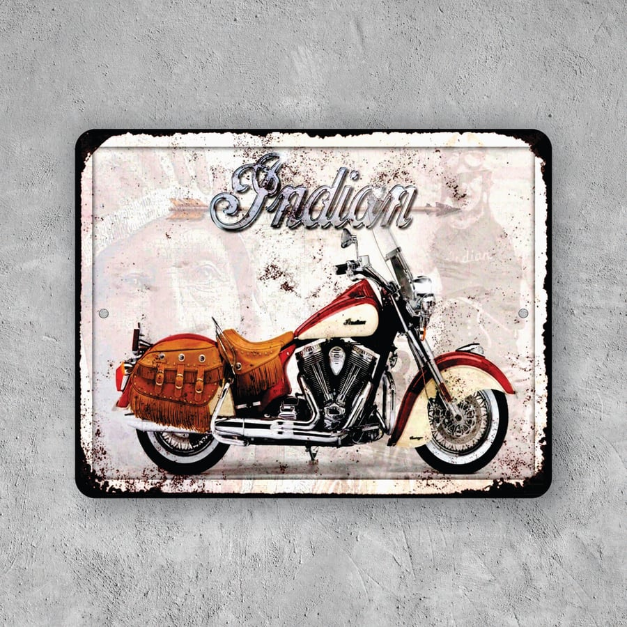 PLACA MOTO INDIAN