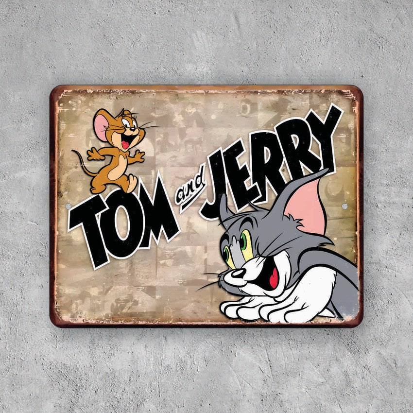 PLACA TOM AND JERRY
